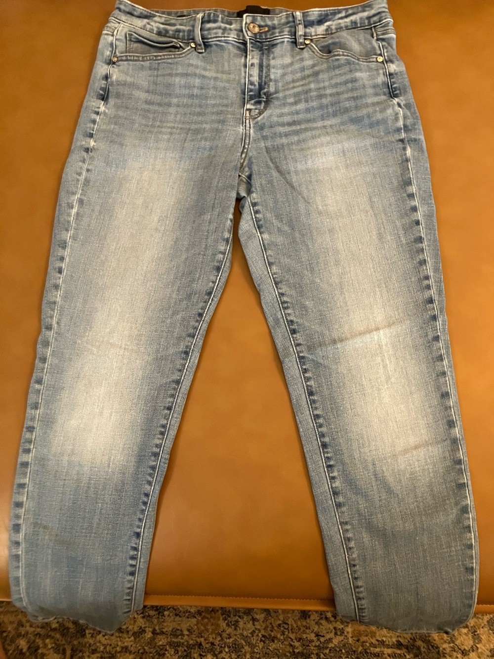 WHBM Light Wash Girlfriend Jeans - Blue